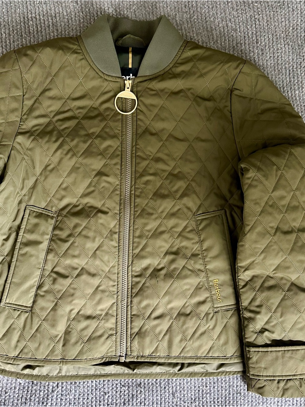 Barbour Whillan Quilted Jacket Ivy Green Size 4 Great Condition - Picture 13 of 14
